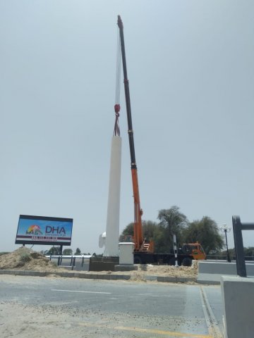 Giant Flagpole at DHA Bahawalpur, Pakistan (Turnkey Project)